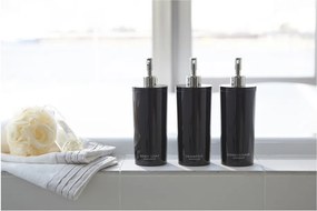 Čierny plastový dávkovač mydla 500 ml Round – YAMAZAKI