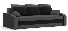Veľká rozkladacia pohovka HEWLET MODEL 2 Čierna/šedá