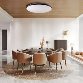 LED Stmievateľné stropné svietidlo KERN LED/100W/230V pr. 100 cm čierne + DO