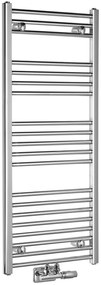 Aqualine Aqualine, ALYA vykurovacie teleso rovné 500x1188mm, stredové pripojenie, chróm, LLS302