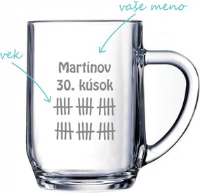Pieskovaný polliter na pivo Martinov 30. kúsok