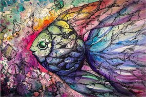 Obraz - Farebná rybička (90x60 cm)