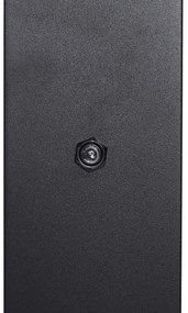 Moderný vonkajší stĺpik čierny s dymovým sklom 70 cm so súmrakovým senzorom IP44 - Dánsko