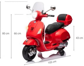 Elektrický skúter Vespa GTS Super červený