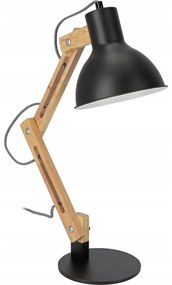 Stolná lampa 1xE27/40W/230V čierna