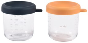 Tégliky na jedlo sklenené 2x 250 ml Blue Orange