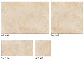 Dlažba Realonda Modular Borgogna beige 44x66, 44x44, 22x22, 22x44 cm mat MBORGBE