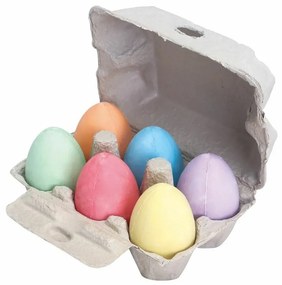 Bigjigs Toys Sada farebných kried v tvare vajíčka 6 ks