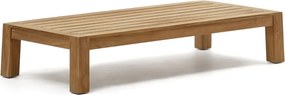 Konferenčný stolík z teakového dreva v prírodnej farbe 76x153 cm Forcanera – Kave Home