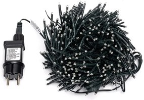 Aigostar - LED vonkajší vianočný reťazec 400xLED/8 funkcií 13m IP44 studená biela