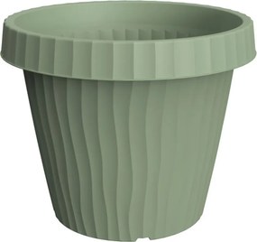 BAMA Set květináč a miska Onda SL 30 cm, barva hrášková