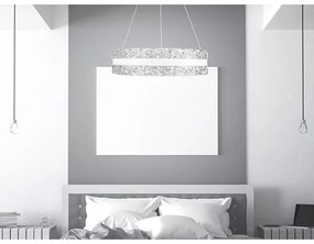 LED Stmievateľný luster na lanku LED/80W/230V 3000-6500K biela + diaľkové ovládanie