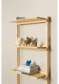 Nástenná knižnica z borovicového dreva v prírodnej farbe 66x127 cm Groove – Karup Design