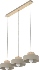Závesný luster na lanku KIVI 3xE27/15W/230V béžový