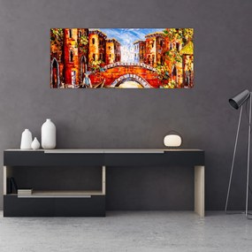 Obraz - Olejomaľba mesta III. (120x50 cm)