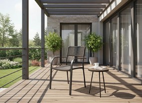 Garden Line HNEDÁ ZÁHRADNÁ STOLIČKA 60 x 55 x 82 CM