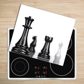 Sklenená doska na krájanie Chess kus 60x52 cm
