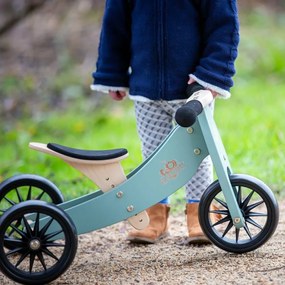 Drevené balančné odrážadlo Tiny Tot 2v1 zelená