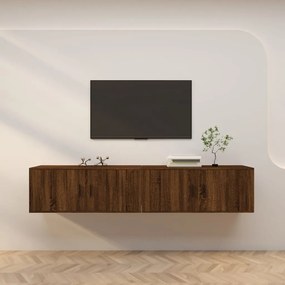 Nástenné TV skrinky 2 ks hnedý dub 100x34,5x40 cm 3188373