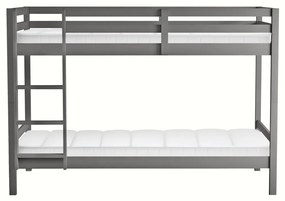Detská poschodová posteľ 90 cm Invocato (sivá) (s roštom). Vlastná spoľahlivá doprava až k Vám domov. 1116362
