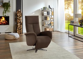 XXXLutz RELAXAČNÉ KRESLO, textil, tmavohnedá Sit & More - Online Only obývacie izby - 000144006107