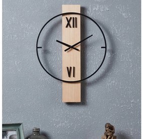 Eglo 425512 - Nástenné hodiny YAMATSURI 1xAA 56x40 cm drevo/kov