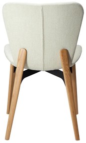PARAGON ČALÚNENÁ STOLIČKA bone white/oak