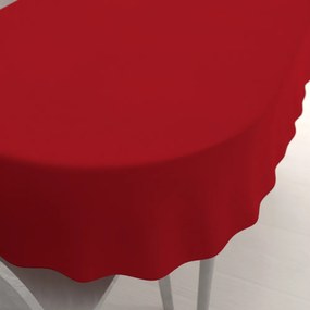 Biante Dekoračný oválny obrus BKU-104 Sýto červený 140x160 cm