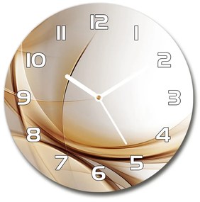 Sklenené hodiny na stenu Abstrakcie vlna pl_zso_30_f_79976073