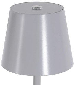 Toolight Toolight, dotyková LED nočná stolná lampa 5W, 3 farby svetla, USB napájanie, APP1369-T GREY, šedá, OSW-08631