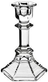 Skleněný svícen PATRICIA 8,5x14,5 cm čirý