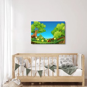 Obraz - Veselí žabiaci (90x60 cm)