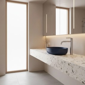 Rea Argon, vysoká umývadlová batéria h-295, brúsená oceľ, REA-B6450