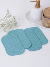 Vaflové kozmetické obrúsky (4 ks) - morská modrá