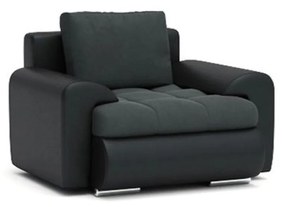 Kreslo TOKIO IX Sivá/čierna eko-koža
