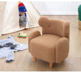 Detské kreslo TOBI hnedé