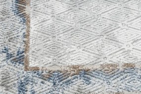 Koberec AKRYL VALS 1738 Ramka, sivý / slonia kosť