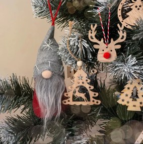 Vianočné ozdoby 311367 soby (9 ks)