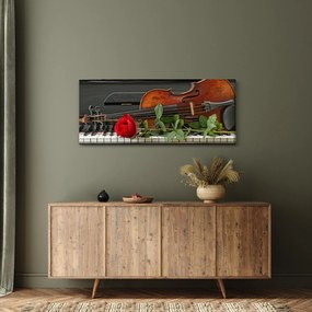 Obraz - Spomienka na hudobníka (120x50 cm)