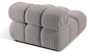 Svetlosivý modul pohovky z textílie bouclé (stredový diel) Bellis – Micadoni Home