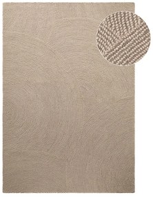Béžový ručne tkaný vlnený koberec 200x300 cm Calmio – Hanse Home