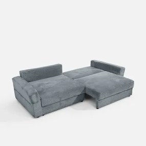 Rozkladacia 4-miestna pohovka NOEMI sivá