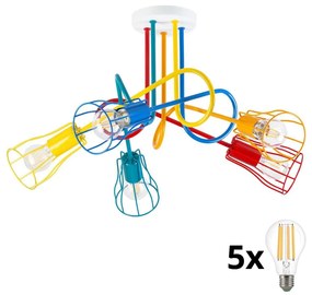Prisadený luster OXFORD 5xE27/15W/230V
