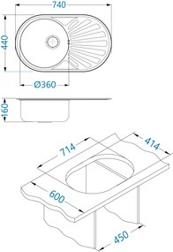 ALVEUS CZ CIKLO 20 SAT 740x440x160 mm