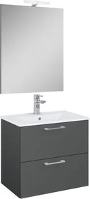 Ceramia Lea kúpeľňová zostava s umývadlom 61,5x55x41,7 cm antracit LEASET60A