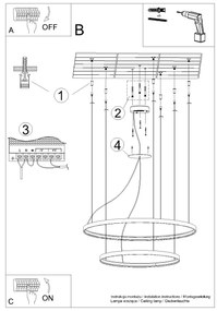 Závesné LED svietidlo Rio 2 55/78, 2x LED 80w, 3000k, w