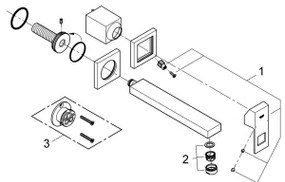 GROHE 23447000 - Umývadlová batéria EUROCUBE 231 mm lesklý chróm