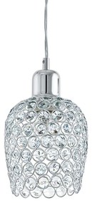 Eglo 94896 - Krištáľový luster BONARES 1 1xE27/60W/230V