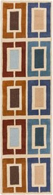 XXXLutz VLNENÝ KOBEREC, 60/230 cm modrá Flair Rugs - Online Only bytové doplnky - 003165016604
