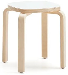 Detská stolička VIDE, laminát - biela, výška 380 mm